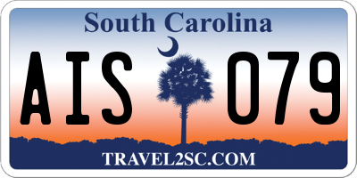 SC license plate AIS079