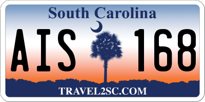 SC license plate AIS168