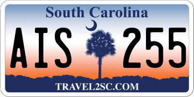 SC license plate AIS255