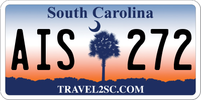 SC license plate AIS272