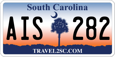 SC license plate AIS282