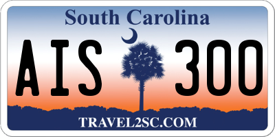 SC license plate AIS300