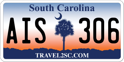 SC license plate AIS306