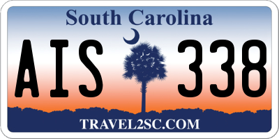 SC license plate AIS338