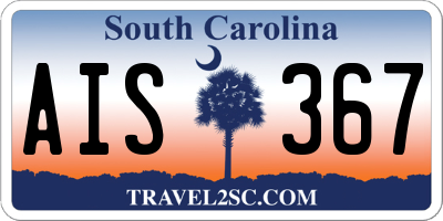 SC license plate AIS367