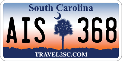 SC license plate AIS368