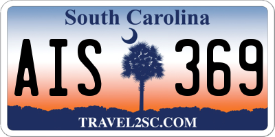 SC license plate AIS369