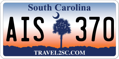 SC license plate AIS370