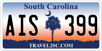 SC license plate AIS399