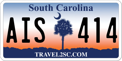 SC license plate AIS414