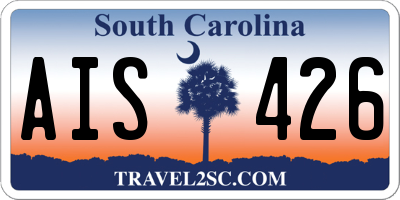 SC license plate AIS426