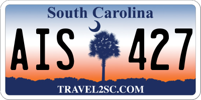 SC license plate AIS427