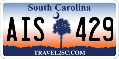 SC license plate AIS429