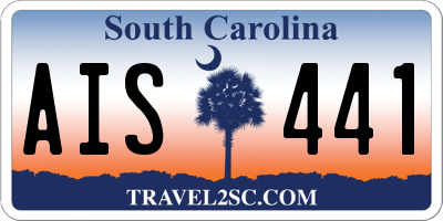 SC license plate AIS441