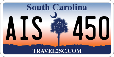 SC license plate AIS450