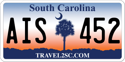 SC license plate AIS452