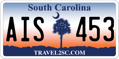 SC license plate AIS453