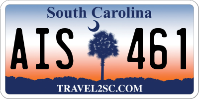 SC license plate AIS461