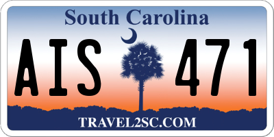SC license plate AIS471