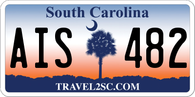 SC license plate AIS482