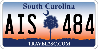 SC license plate AIS484