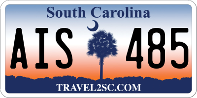 SC license plate AIS485