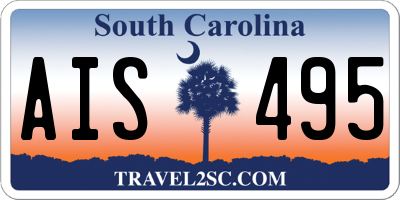 SC license plate AIS495