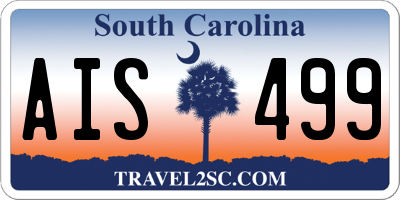 SC license plate AIS499