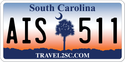 SC license plate AIS511