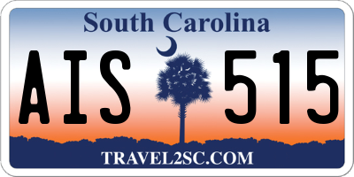 SC license plate AIS515