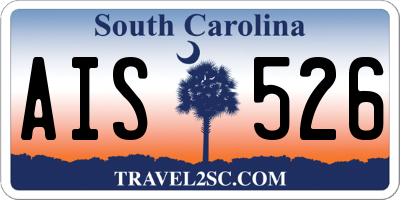SC license plate AIS526