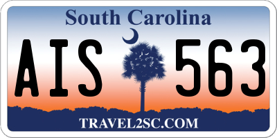 SC license plate AIS563