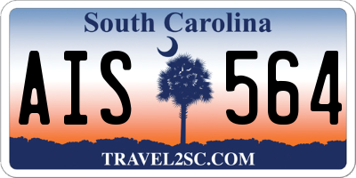 SC license plate AIS564