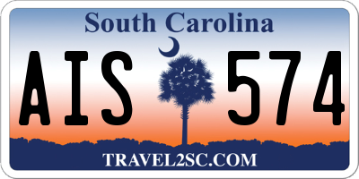 SC license plate AIS574
