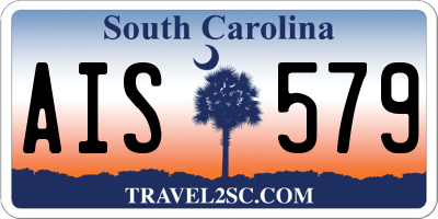SC license plate AIS579