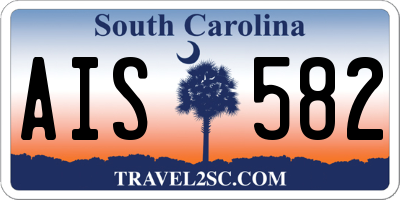SC license plate AIS582