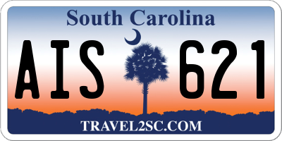 SC license plate AIS621
