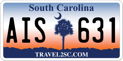 SC license plate AIS631