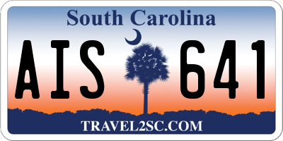 SC license plate AIS641