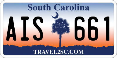 SC license plate AIS661