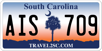 SC license plate AIS709