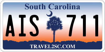 SC license plate AIS711