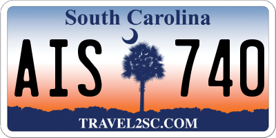 SC license plate AIS740