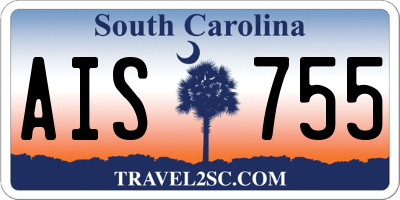 SC license plate AIS755