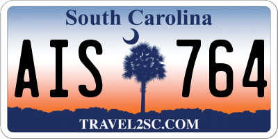 SC license plate AIS764