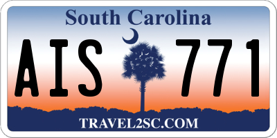 SC license plate AIS771