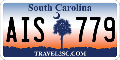 SC license plate AIS779