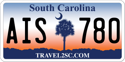 SC license plate AIS780