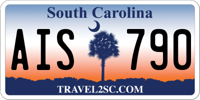 SC license plate AIS790