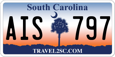 SC license plate AIS797